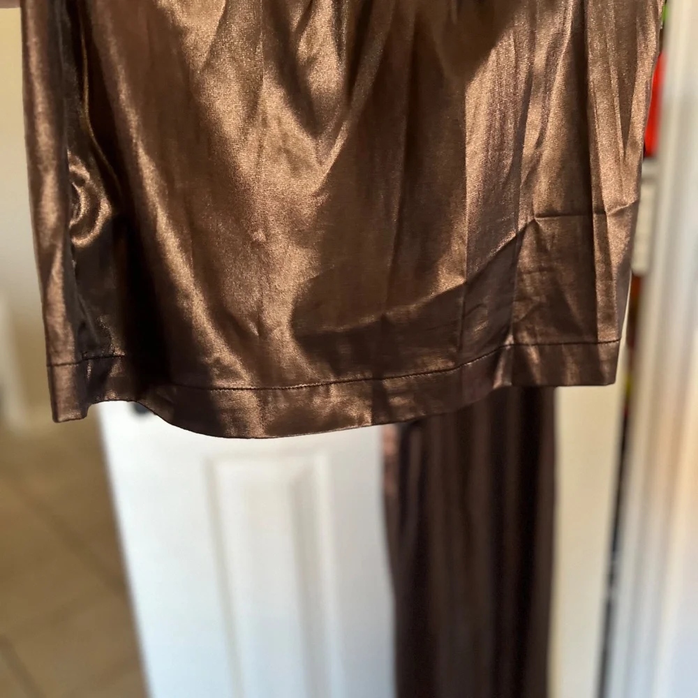 MISA Los Angelas Sophia Jumpsuit in Burnished Bronze - Picture 9 of 16
